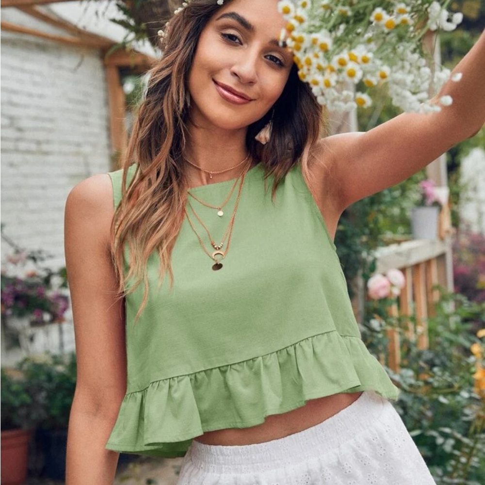 SHEIN ruffle top